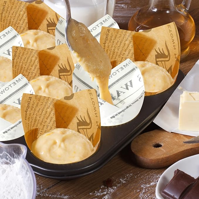 800 Pcs Tulip Cupcake Liners Baking Cups Muffin Baking Cupcake Liners Wrappers Greaseproof Tulip
