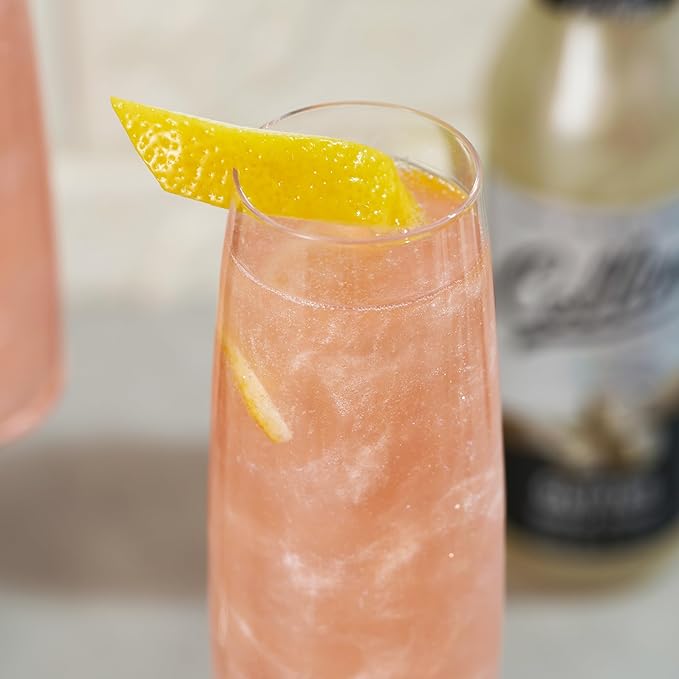 Collins Glitter Simple Syrup, Sparkle Cocktail Mixer with Edible Shimmer, Made with Real Sugar, No