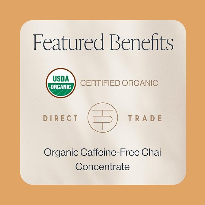 Rishi Tea Turmeric Ginger Chai Latte - Organic Herbal Tea Concentrate with Ayurvedic Ginger