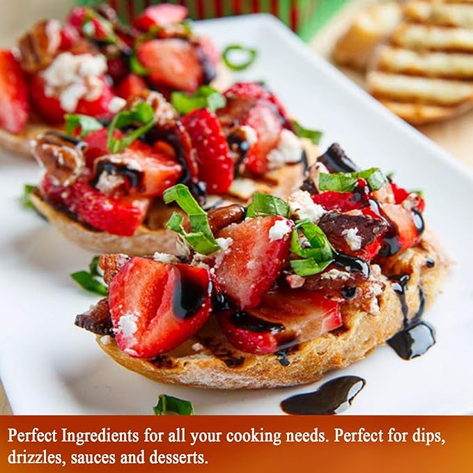 De La Rosa Organic Balsamic & White Balsamic Vinegar, Kosher for Passover, Vegan, Non-GMO & Gluten