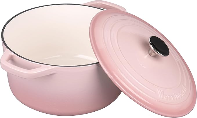 Enameled Cast Iron Dutch Oven Pot with Lid, for Bread Baking, Round Bread Oven- include Sourdough
