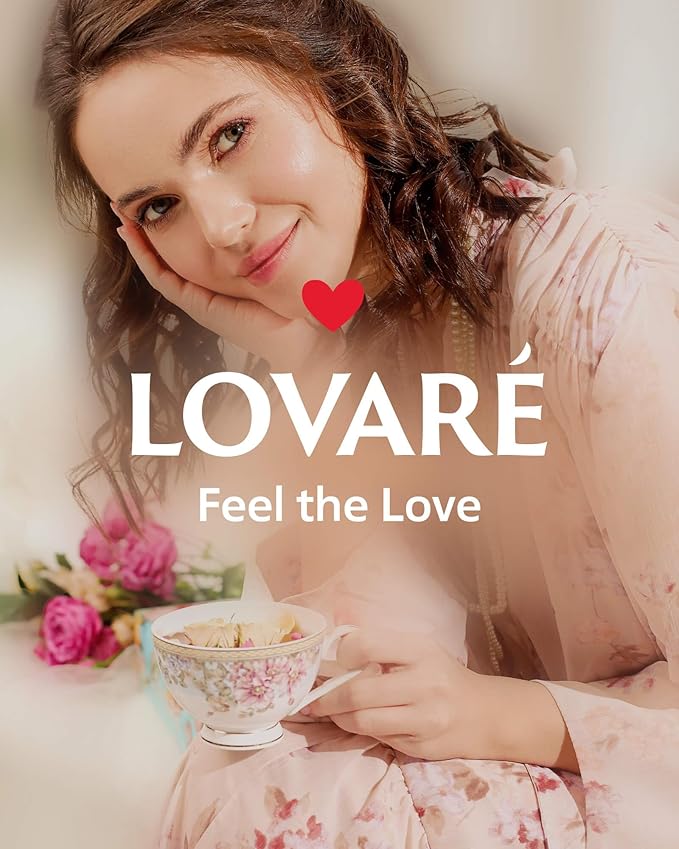 LOVARE Tea Bags Variety Pack - Made in Ukraine - Black and Green, Floral Berry, Mixed Blend