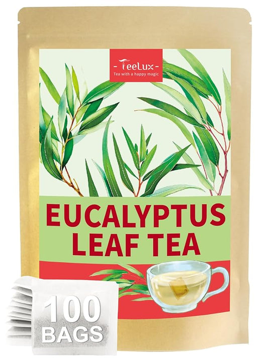 TeeLux Eucalyptus Tea Bags, Premium Dried Eucalyptus Leaves Tea, Refreshing & Smooth Flavor