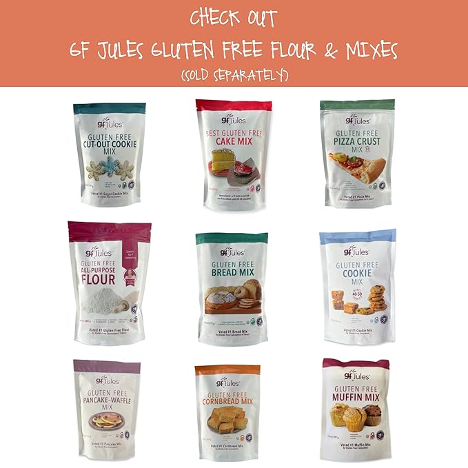 gfJules Certified Gluten Free Graham Cracker and Gingerbread Baking Mix | No Grit, Non-GMO, Vegan |