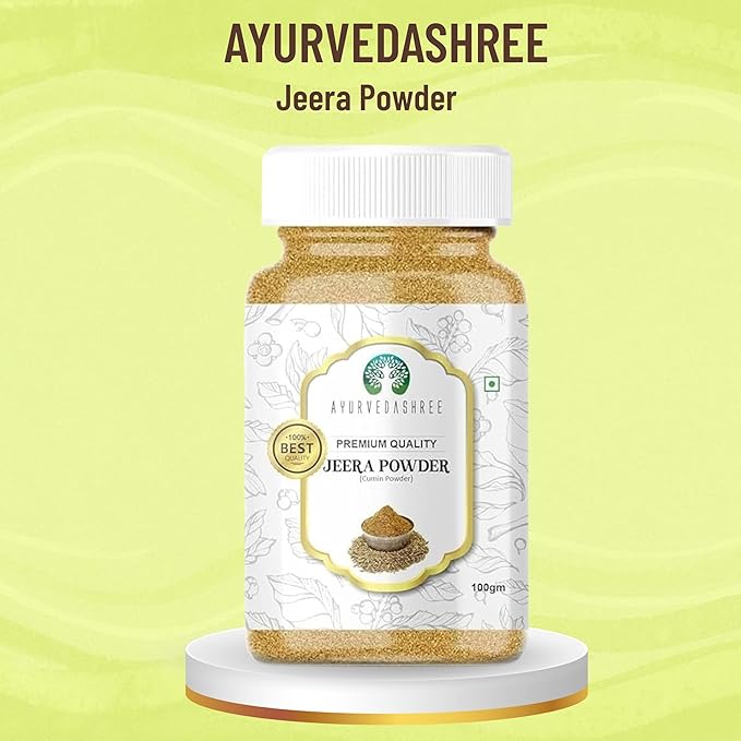 AYURVEDASHREE Cumin Seed Powder (Jeera Powder) Spice 100g, All Natural | 100% Pure | NON-GMO |