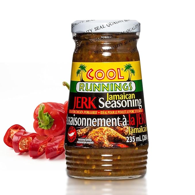 Cool Runnings Jerk Jamaican Seasoning Hot Sauce 284g - Authentic Spicy Jamaican Sauce for