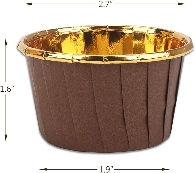 Aluminum Foil Cupcake Cups, Eusoar Disposable Muffin Liners 50Pcs, Baking Cups, Aluminum Cupcake