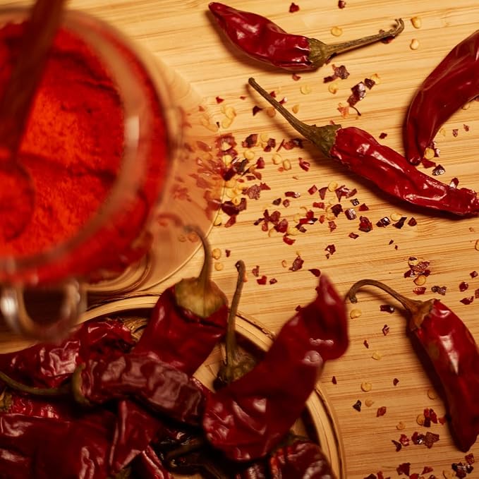 Premium HOT Hungarian Paprika Powder (4 oz) - Non-GMO - Vibrant Deep Red Color - Protected