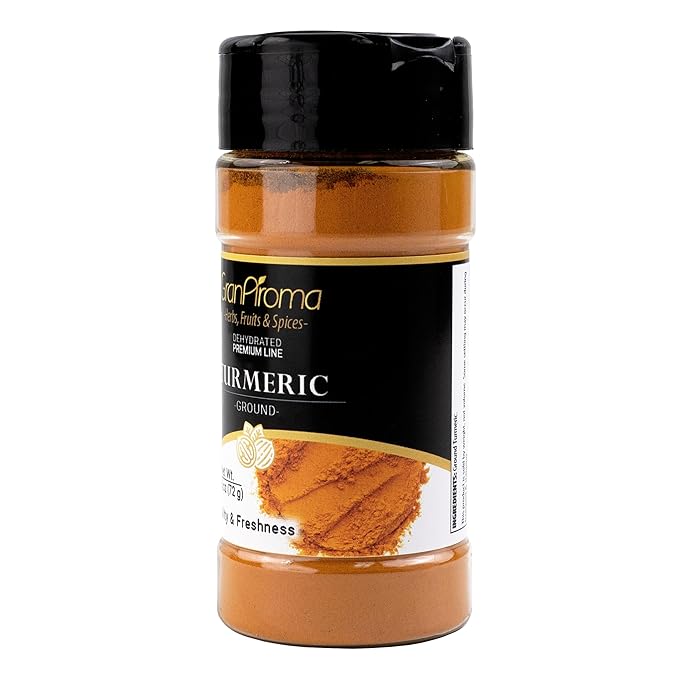 GranAroma Ground Turmeric, Earthy Flavor, Essential Spice for Cooking (2.56 Ounce)