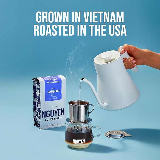 Nguyen Coffee Supply - Saigon Robusta & Arabica Blend: Dark Roast Premium Whole Coffee Beans
