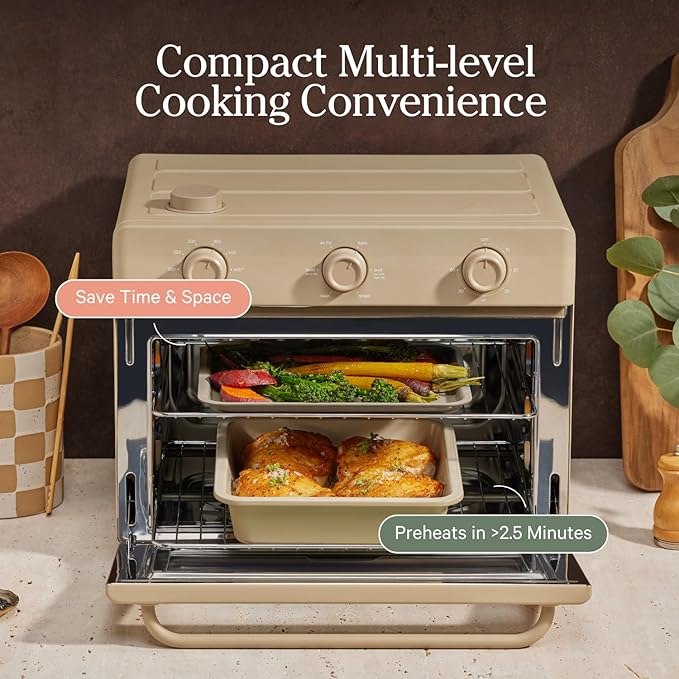 Our Place Wonder Oven Baker’s Kit – 3-Piece Toxin-Free Ceramic Nonstick Bakeware Set (8” Round, 8”