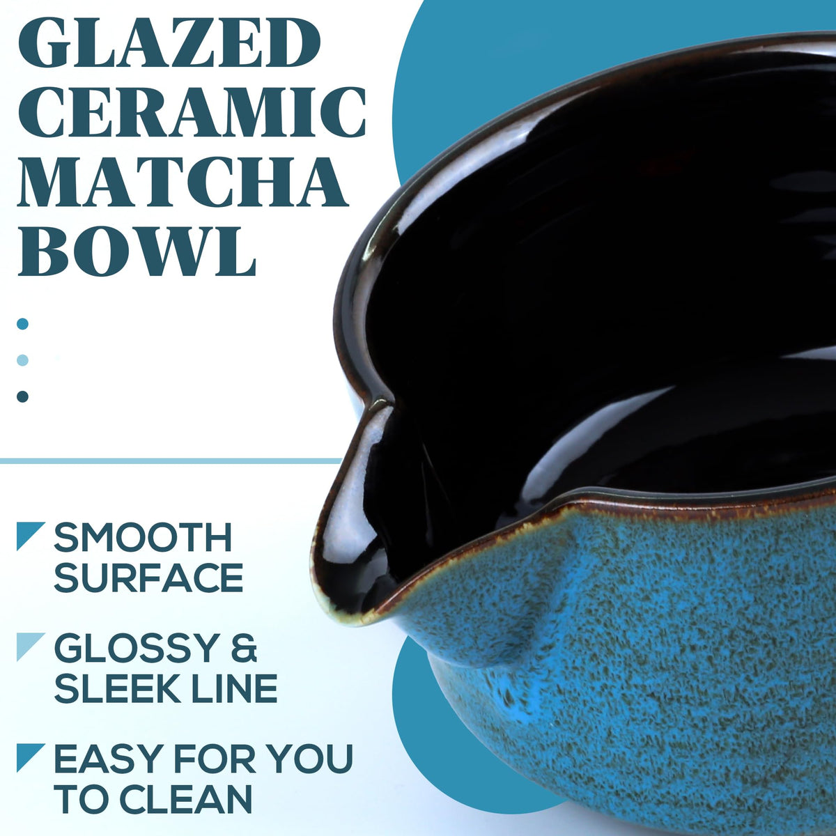 PUNNIO Japanese Matcha Bowl with Whisk Holder for Matcha Powder/Matcha Tea