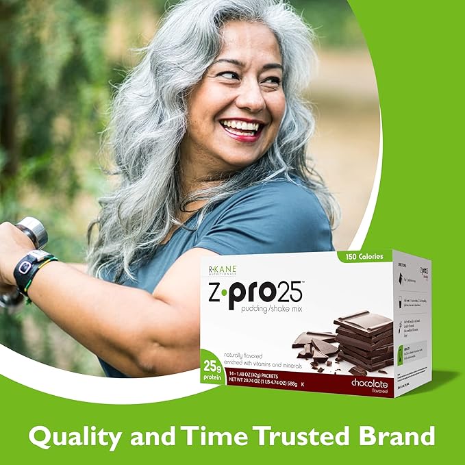 R-Kane Z-Pro 25 Protein Shakes: High Protein Chocolate Shake and Pudding Mix, Weight Loss Chocolate