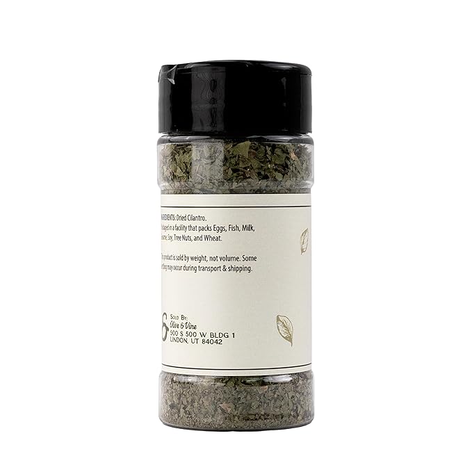 Olive & Vine Cilantro Flakes, Fresh & Zesty, For Tacos & Salsas, Rich Tradition, Authentic Taste