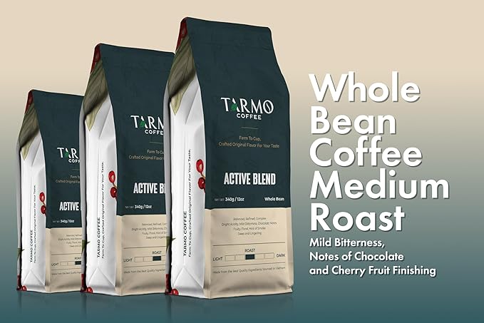 TARMO - ACTIVE BLEND | Low Acid ARABICA & ROBUSTA BLEND Whole Bean Coffee | Specialty Vietnamese