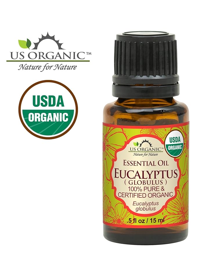 US Organic 100% Pure Eucalyptus Essential Oil (Globulus) - USDA Certified Organic, Steam Distilled