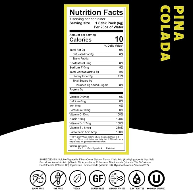 Devotion Nutrition HydroFLEX Water Flavoring Packets ??Sugar-Free Hydration with Vitamins &