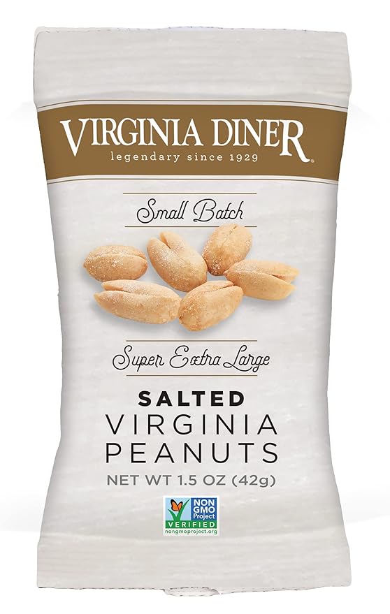 Virginia Diner XL Blister Roasted Gourmet Virginia Peanuts ??All Natural, Heart Healthy