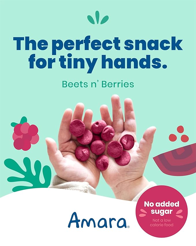 Amara Smoothie Melts - Beets n' Berries - Baby Snacks Made With Fruits and Vegetables - Healthy