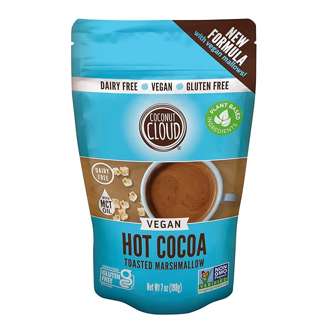 Dairy-Free Instant Hot Cocoa Mix with Vegan Marshmallows - Creamy, Natural Colorado Cocoa
