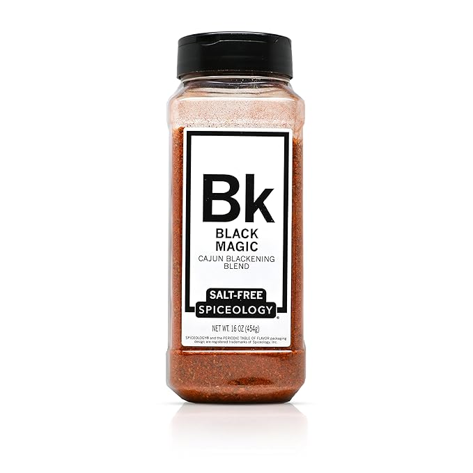 Spiceology – Black Magic Salt-Free Cajun Blackening Seasoning – Bold & Savory Blackened Seasoning