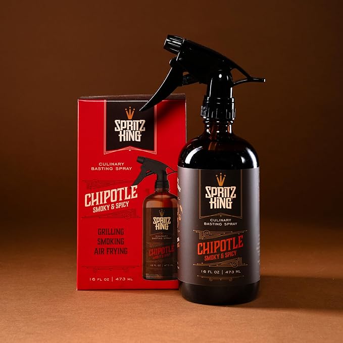 Spritz King Culinary Basting Spray: For Grilling, Smoking, Air Frying - Delicious Dark Bark