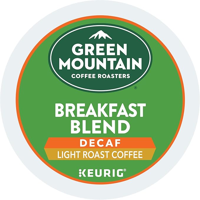 Green Mountain Coffee Roasters Decaf Breakfast Blend, K-Cup Portion Pack for Keurig K-Cup Brewers