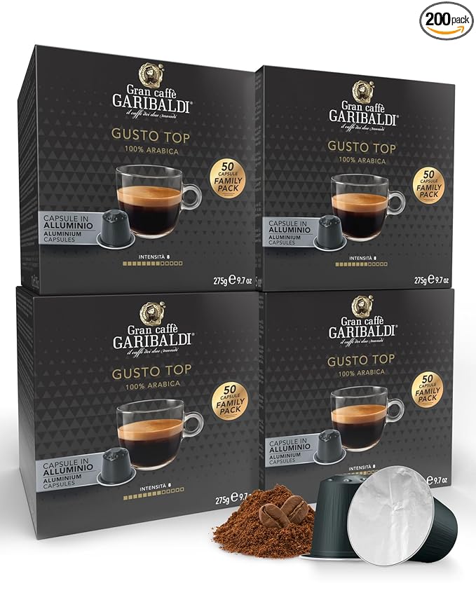 Gran Caffè Garibaldi Espresso Pods, Italian Roasted Compatible Nespresso Original Line Machines