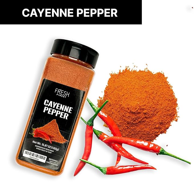 Fresh Finest Cayenne Pepper Powder 15.87 oz Bold Flavor all Natural Red Pepper Spice 50,000 SHU