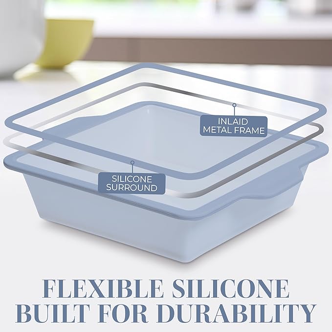 COOK WITH COLOR 17 Pc. Silicone Baking Pan Set - Non-Stick & Easy Clean Silicone Muffin Pans for