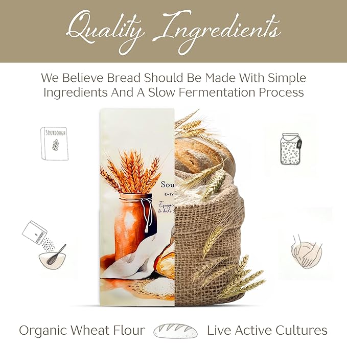 Shes Rooted Home Sourdough Starter Culture | Artisan Style Live Active Starter For Baking Sourdough