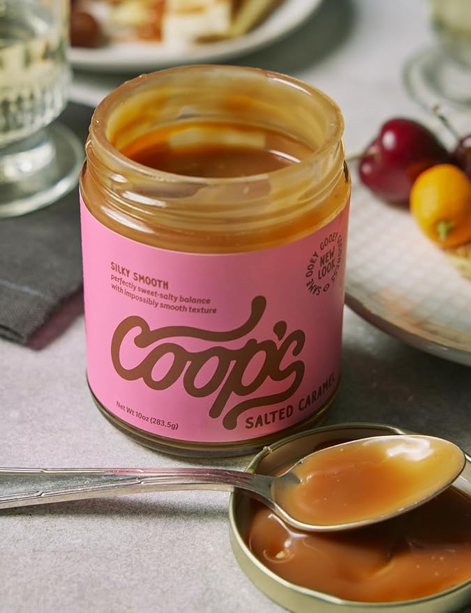 Coop's Salted Caramel Sauce: Rich and Buttery, Gourmet, All Natural, Handcrafted, Gluten Free
