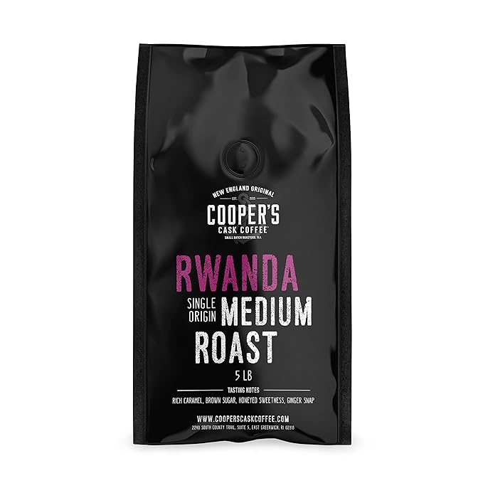 Rwanda Full Bodied Medium Roast Coffee Beans, Single Origin Whole Coffee Beans, Gourmet Coffee