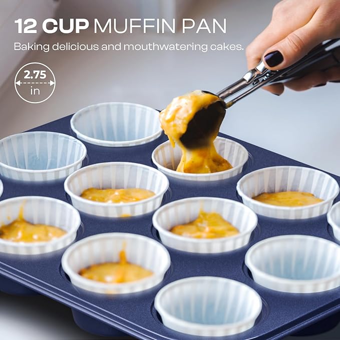 Baking Pans Set 8-Piece Bakeware Sets, Baking Sets for Cooking Nonstick Oven Pan Set, Baking Sheet