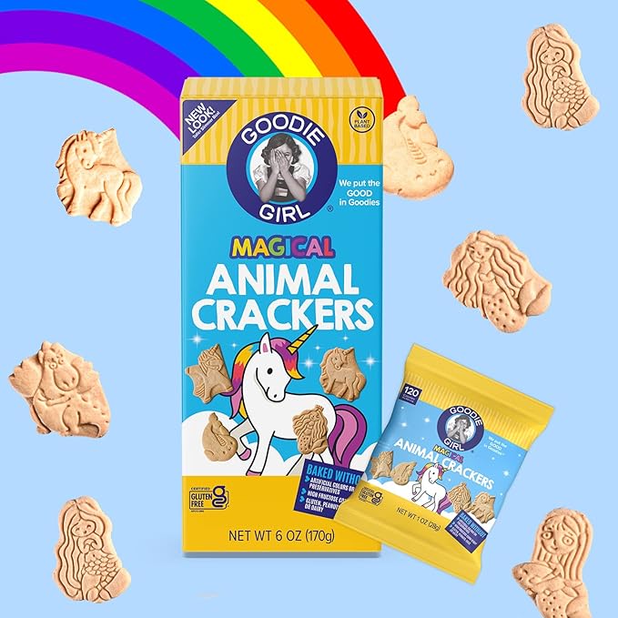 Goodie Girl Magical Animal Crackers – Gluten Free, Peanut Free, Dairy Free, Egg Free – Fun Shapes