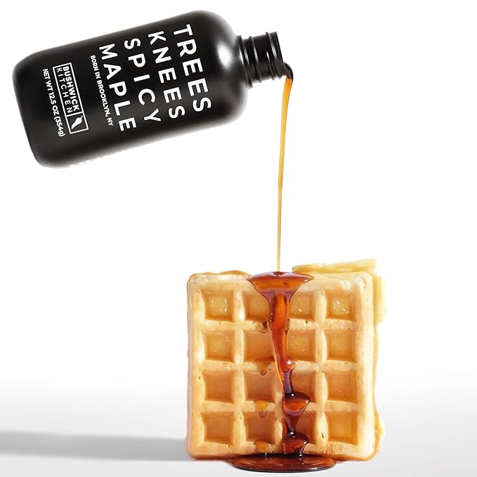 Trees Knees Spicy Maple, Organic Maple Syrup Infused with Habanero Peppers, 11.5 Ounce Bottle