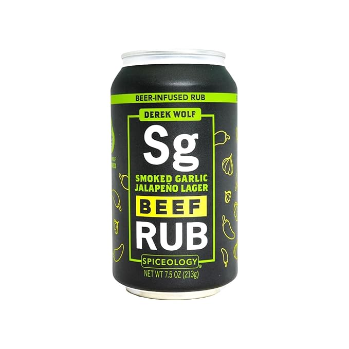 Spiceology & Derek Wolf - Smoked Garlic Jalapeno Lager - Beer-Infused Barbecue Rubs, Spices and
