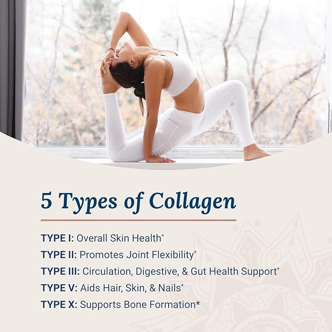 Live Conscious Beyond Collagen Multi Collagen Powder - Types I, II, III, V & X | Keto Friendly