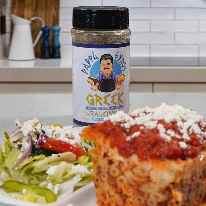 Pappa Gyros All Purpose Greek Seasoning Blend No MSG | Large Shaker 7.5 Oz | Authentic