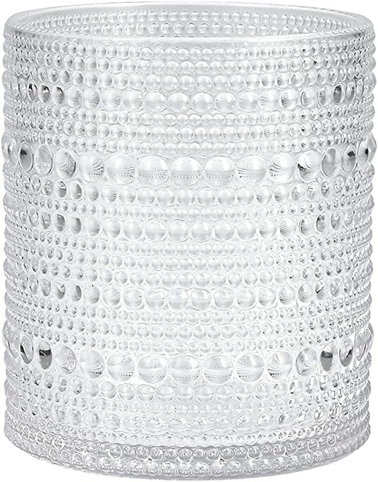 Fortessa Orbetto Outdoor Hobnail Plastic Drinkware Collection, DOF Beverage Cocktail Glass 4 Pack