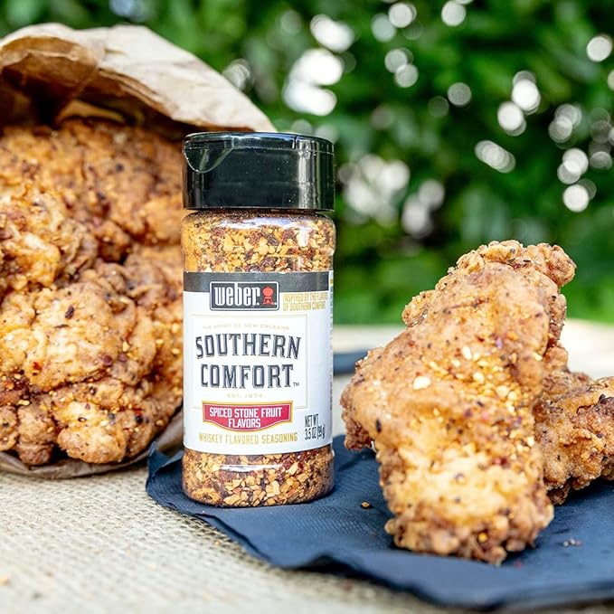Weber Southern Comfort Whiskey Flavored BBQ Seasoning, 3.5 oz