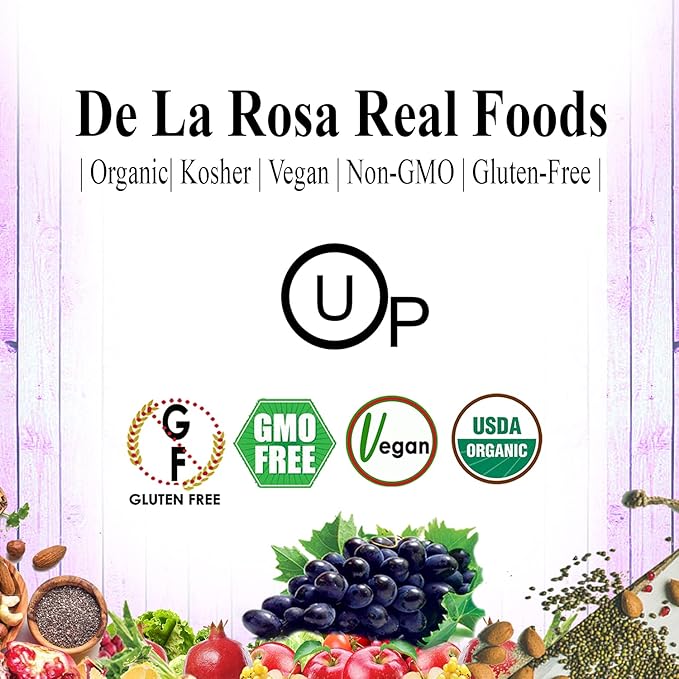 De La Rosa Organic Dark Balsamic Vinegar, Fruity & Juicy, Vegan, Kosher, Non-GMO & Gluten Free