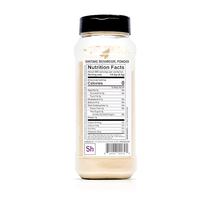 Spiceology - Shiitake Mushroom Powder - Mushroom Powder For Cooking - Dried Ground Shiitake