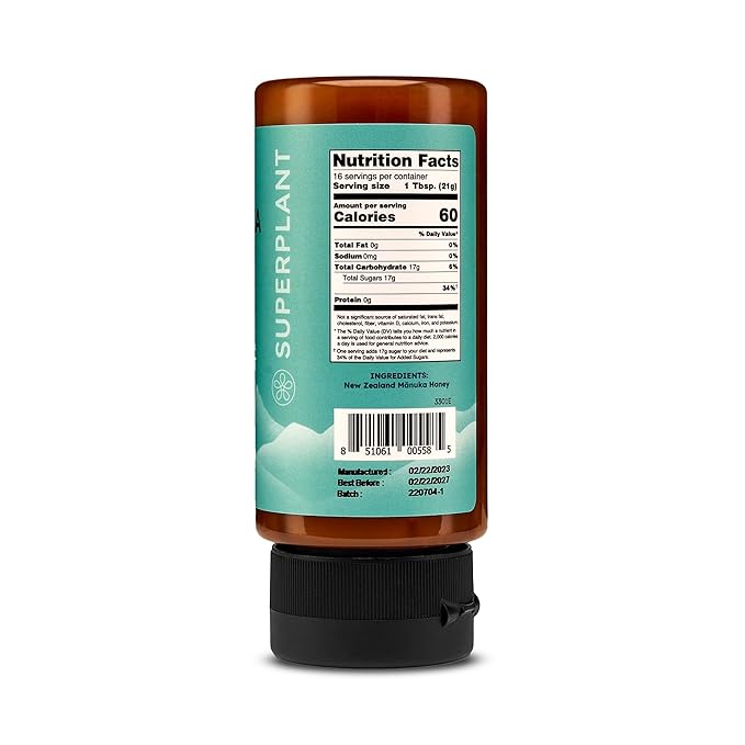 Melora Manuka Honey New Zealand Raw Honey | Pure, Unfiltered, Unpasteurized Honey | Organic Squeeze