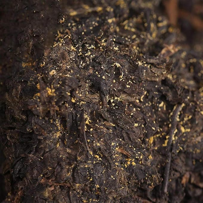 FullChea - 2022/2023 Fucha Tea Brick - Dark Tea Loose Leaf - Golden Flower Tea - Heicha From Hunan
