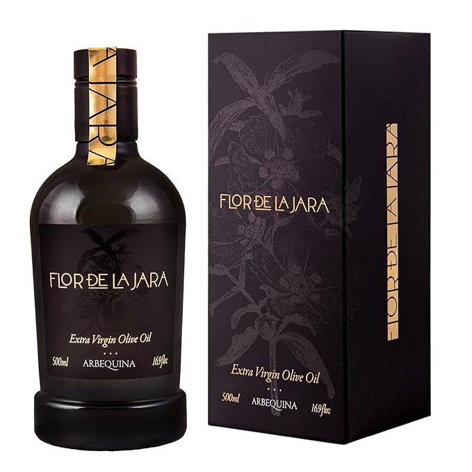 FLOR DE LA JARA Premium Extra Virgin Olive Oil from Spain, First Cold Pressed, Monovarietal