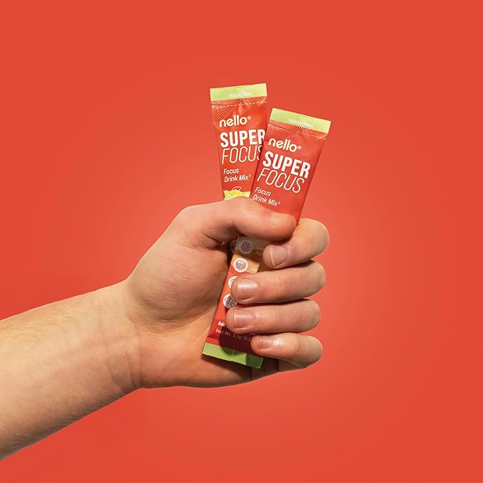 SuperFocus Mojito ??Nootropic Focus Drink Mix, 20 On-The-Go Packets, Alpha GPC, Lion?™s Mane