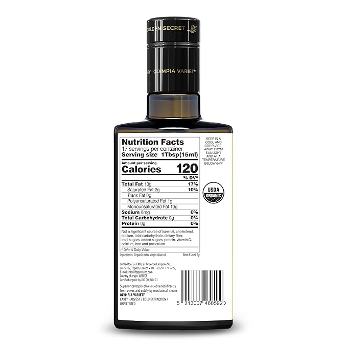 HYPERELEON ULTRA GOLD | Premium, Organic, Supremely High Phenolic, Greek Extra Virgin Olive Oil