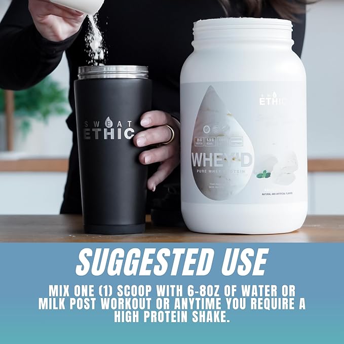 Whey'd Protein Powder, 25 G Whey Protein Blend with Concentrate, Isolate & Hydrolysate, Low Lactose