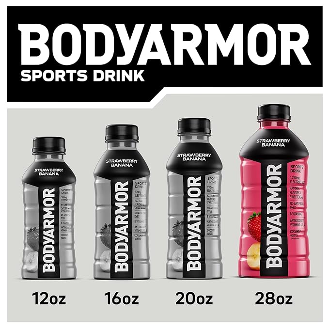 BODYARMOR Sports Drink Sports Beverage, Fruit Punch, Coconut Water Hydration, Natural Flavors With